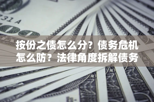 济南按份之债怎么分？债务危机怎么防？法律角度拆解债务分配与风险自保指南