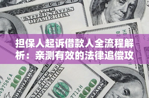济南担保人起诉借款人全流程解析：亲测有效的法律追偿攻略