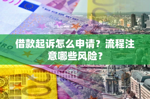 济南借款起诉怎么申请？流程注意哪些风险？